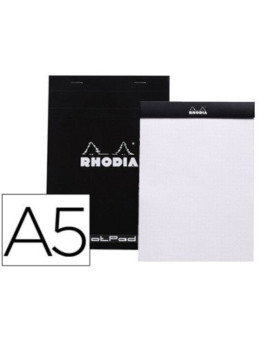 Bloc nota rhodia black dot pad din a5 80 hojas...