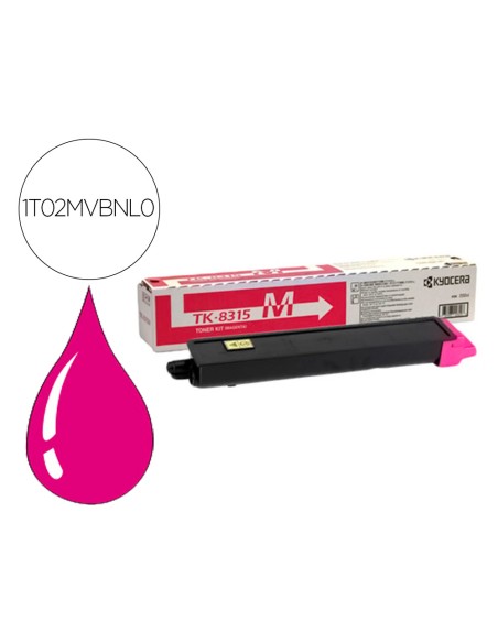 Toner kyocera tk 8315m taskalfa 2550ci magenta 6000 paginas