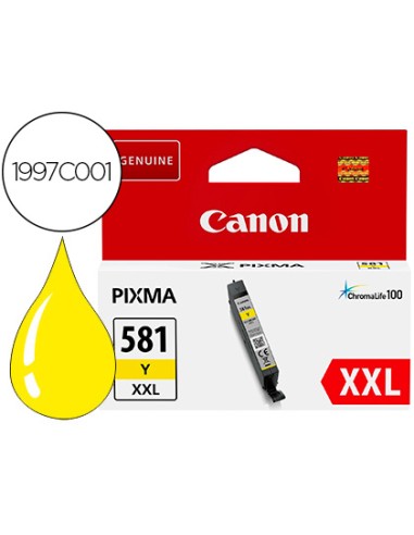 Ink-jet canon 581 xxl ts9550 / ts705 amarillo...