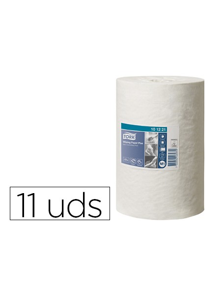 Papel secamanos tork secado extra ancho 215 mm largo 74,9 m 2 capas para dispensador m1 paquete de 11 unidades