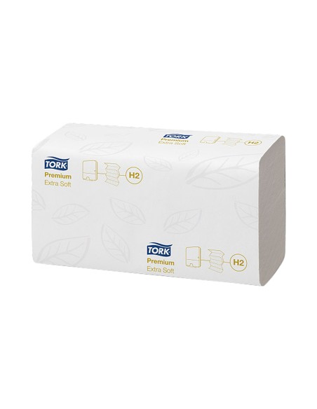 Toalla secamanos tork xpress extrasuave engarzada 2 capas 34x21,2 cm paquete de 100 unidades