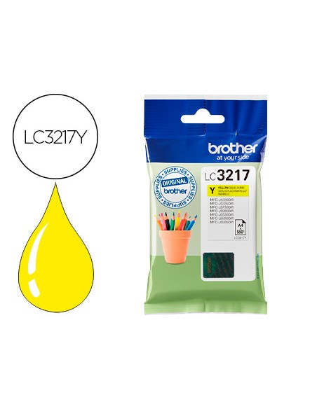 Ink-jet brother lc3217y mfcj6530 / mfc-j6935 amarillo 550 paginas