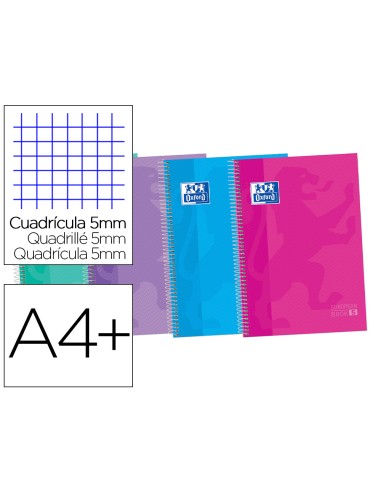 Cuaderno espiral oxford ebook 5 tapa extradura...