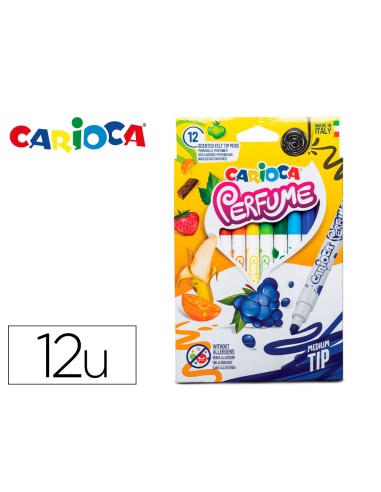Rotulador carioca perfume caja de 12 unidades...