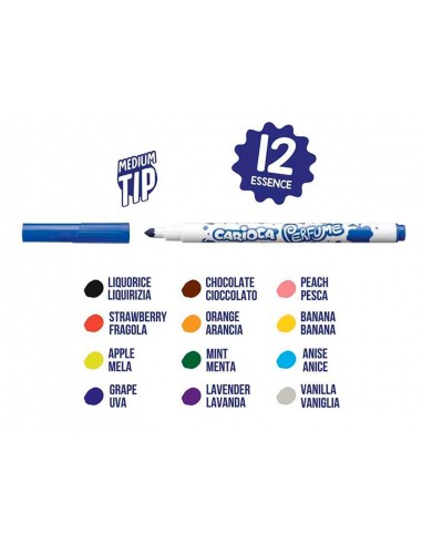 Rotulador carioca perfume caja de 12 unidades...