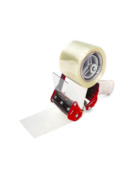 Cinta adhesiva q-connect monofilamentos transparente 50 m x 50 mm para embalaje