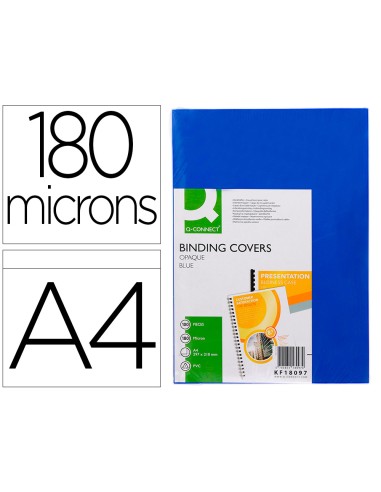 Tapa de encuadernacion q-connect pvc din a4...