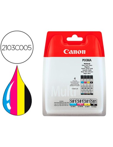Ink-jet canon cli 581 pixma tr8550 / ts6250 /...