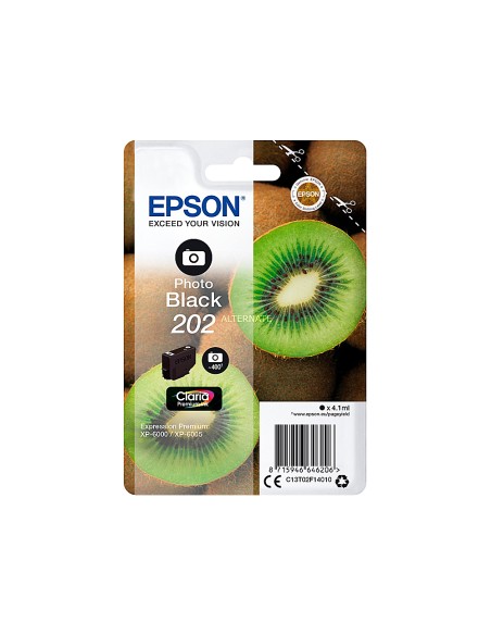 Ink-jet epson 202 xp-6000 / xp-6005 / xp-6100 / xp-6105 photo negro 400 pag