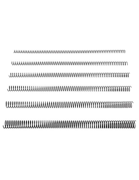 Espiral metalico q-connect 64 5:1 40mm 1,2mm caja de 25 unidades