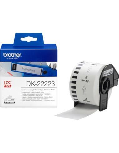 Etiqueta brother dk22223 cinta papel continuo...