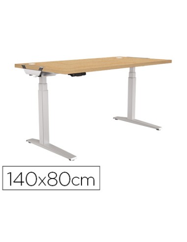 Mesa de oficina levado base metal acero pintado...