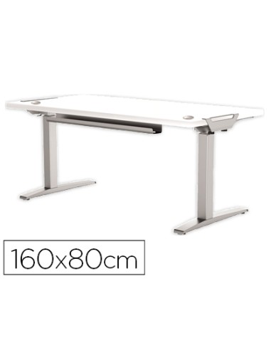 Mesa de oficina levado base metal acero pintado...