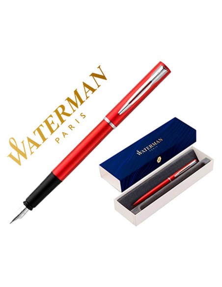 Pluma waterman allure laca roja en estuche de regalo