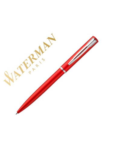 Boligrafo waterman allure laca roja en estuche...