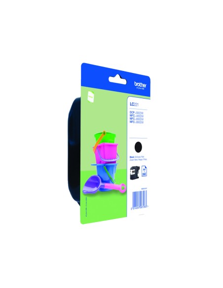 Ink-jet brother lc221bk dcp-j562dw / mfc-j480dw / 680dw / 880dw negro 260 paginas