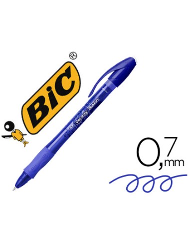 Boligrafo bic gelocity illusion borrable azul...