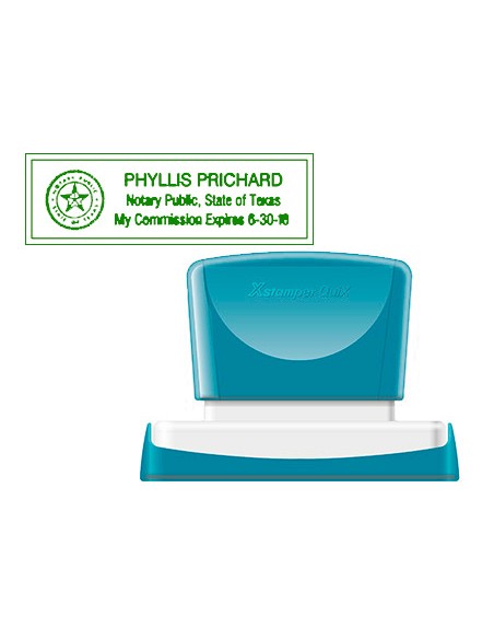 Sello x'stamper quix personalizable color verde medidas 22x69 mm q-18