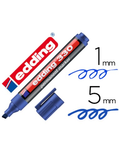 Rotulador edding marcador permanente 330 azul...