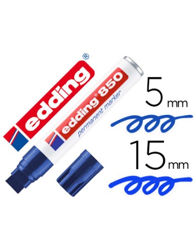 Rotulador edding marcador permanente 850 azul...