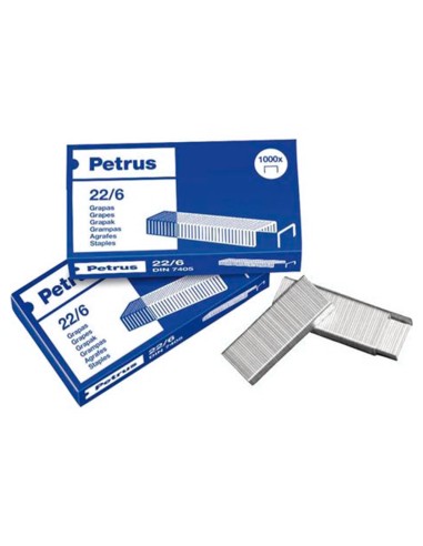 Grapas petrus nº 22/6 galvanizada caja de 1000...