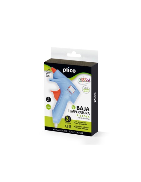Pistola de silicona caliente mini plico baja temperatura 25w
