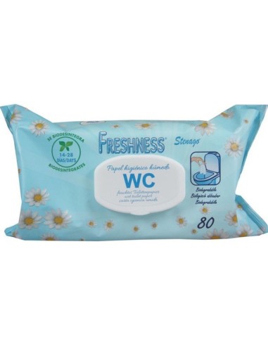 Papel higienico humedo freshness paquete con...