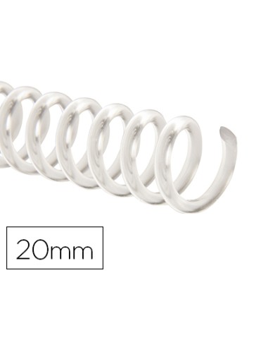 Espiral plastico q-connect transparente 32 5:1...