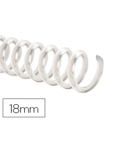 Espiral plastico q-connect transparente 32 5:1...