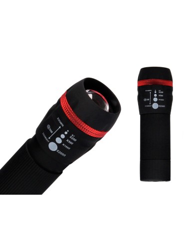 Linterna q-connect kf18749 plastico con zoom 1w...