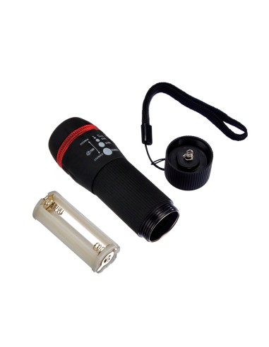 Linterna q-connect kf18749 plastico con zoom 1w...