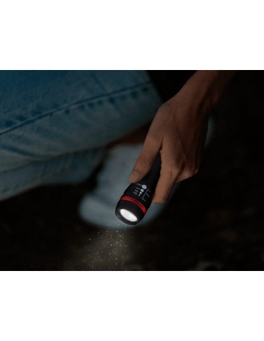 Linterna q-connect kf18749 plastico con zoom 1w...