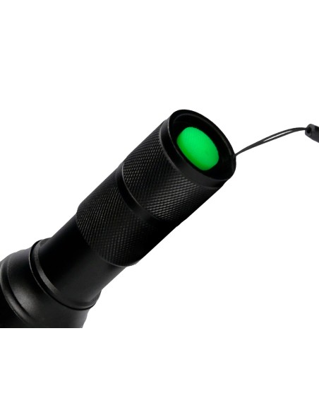 Linterna q-connect telescopica aluminio 5w modo alumbrado alto medio bajo estroboscopio sosapagado 3 pilas aaa