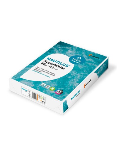 Papel fotocopiadora nautilus superwhite 100%...