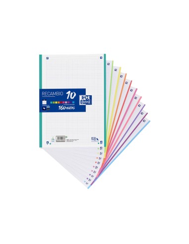 Recambio color oxford a4 160 hojas optik paper+...