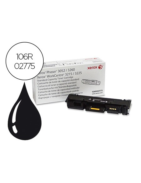 Toner xerox phaser 3260 work center 3225 negro 1500 paginas
