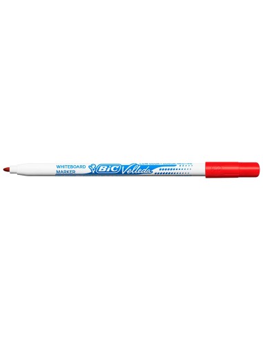 Rotulador bic velleda fino para pizarra rojo...