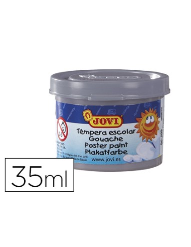 Tempera escolar jovi 35 ml color plata