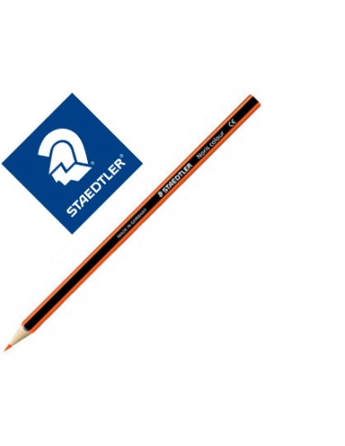 Lapiz de color staedtler wopex ecologico naranja