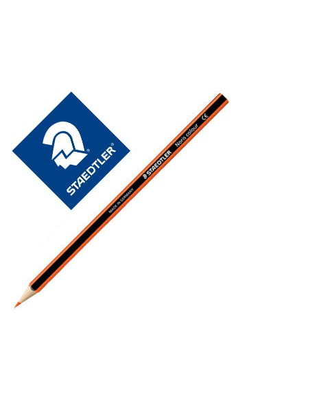 Lapiz de color staedtler wopex ecologico naranja