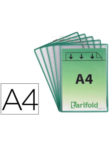 Funda para colgar djois din a4 pvc con anilla...