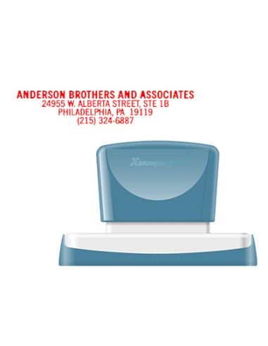 Sello x'stamper quix personalizable color rojo...