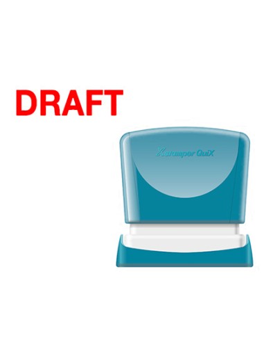 Sello x'stamper quix personalizable color rojo...