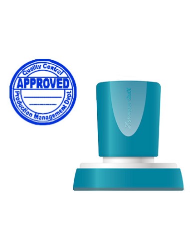 Sello x'stamper quix personalizable color azul...