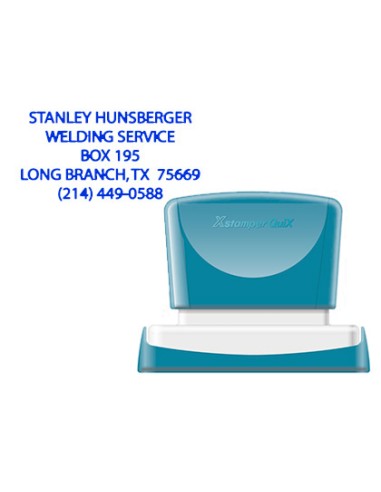 Sello x'stamper quix personalizable color azul...