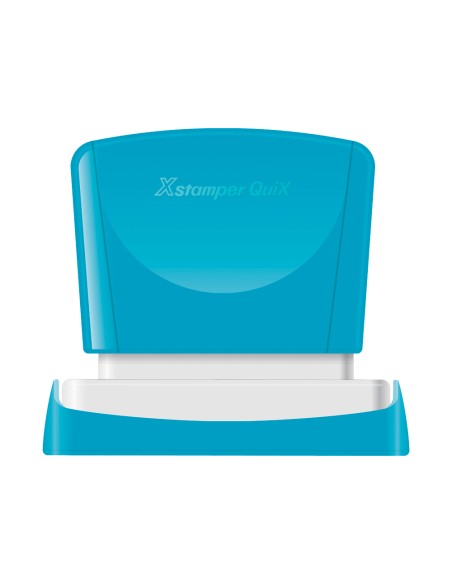 Sello x'stamper quix personalizable color azul medidas 13x49 mm q-13