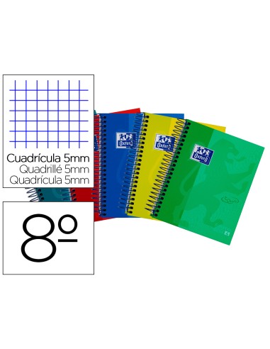 Cuaderno espiral oxford ebook 4 tapa extradura...