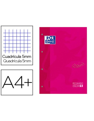 Recambio color 1 oxford din a4+ 80 hojas 90 gr...