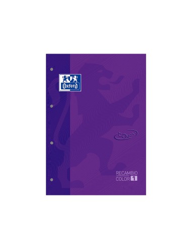 Recambio color 1 oxford din a4+ 80 hojas 90 gr...