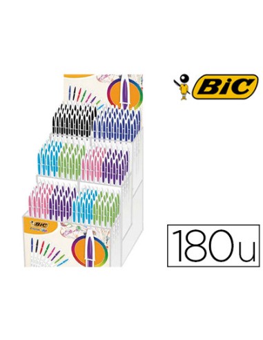 Boligrafo bic cristal up bicolor punta de 1,2...